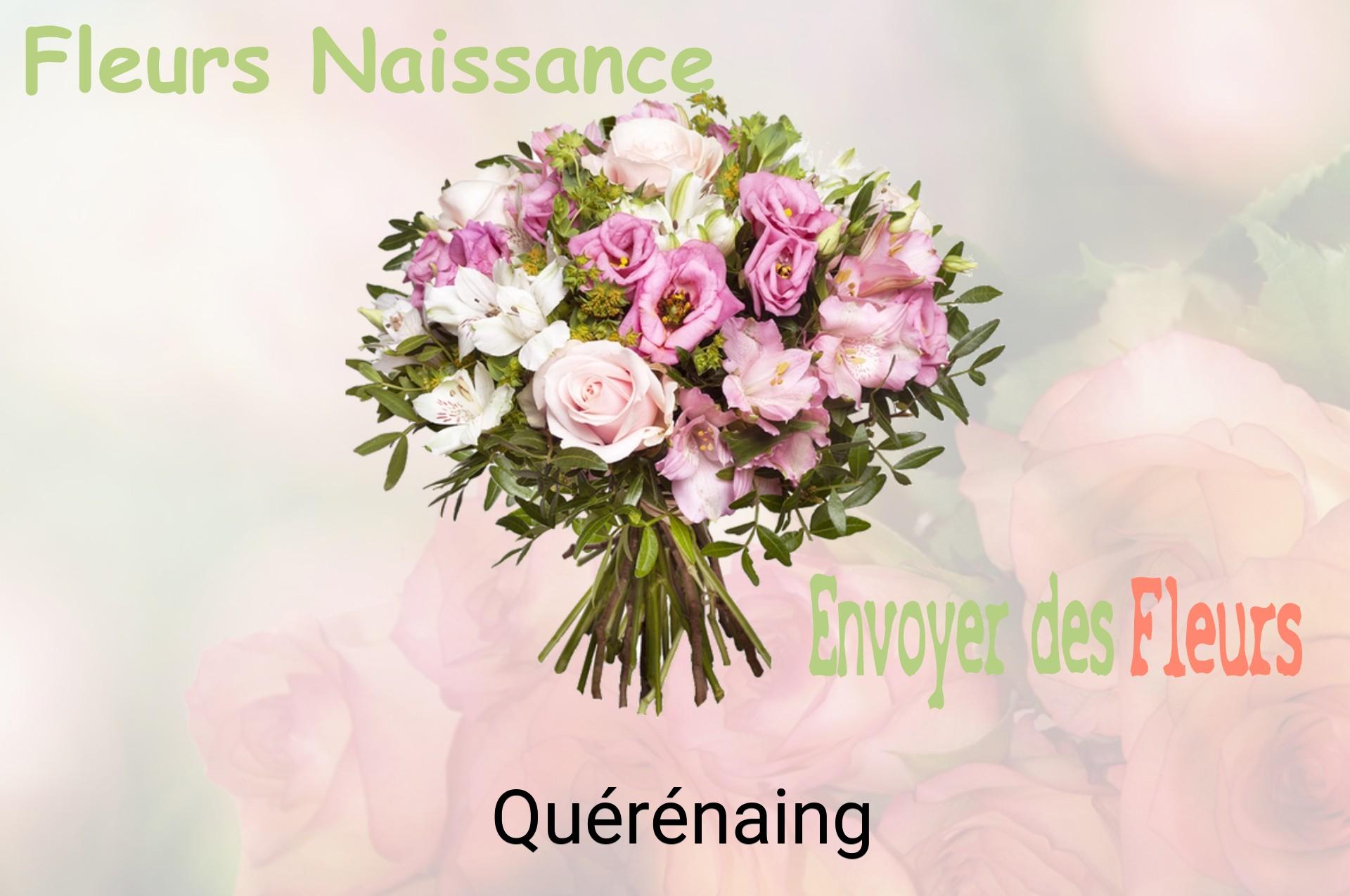 Bouquet de fleurs de naissance livré à Quérénaing